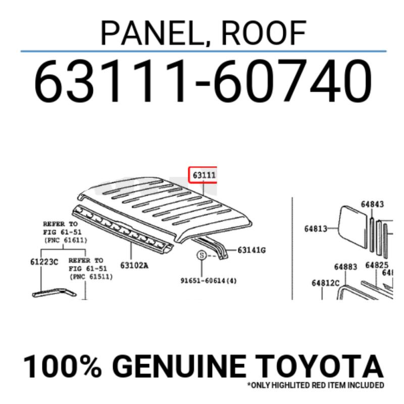 Roof Panel Assembly - 6311160740